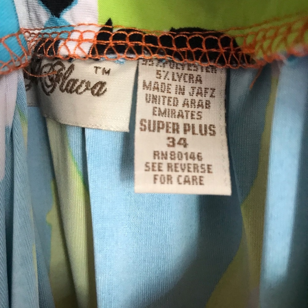 COLORFUL PLUS SIZE DRESS - Picture 4 of 4